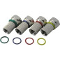 Schwaiger FSTFR7004 531 Lot de 4 connecteurs coaxiaux Type F Argenté Schwaiger FSTFR7004 531 Lot de 4 connecteurs coaxiaux Type F Argenté