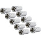 Schwaiger GmbH FST8010 531 Set de 10 pièces de fiches 8 mm Argent Schwaiger GmbH FST8010 531 Set de 10 pièces de fiches 8 mm Argent