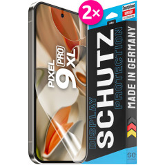 2X se® Film de Protection 3D Transparent pour Google Pixel 9 Pro XL, Auto-réparateur, Compatible Empreinte & FaceID, Installatio