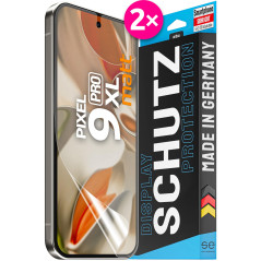 2X se® Film de Protection 3D Antireflet pour Google Pixel 9 Pro XL, Auto-réparateur, Compatible Empreinte & FaceID, Installation