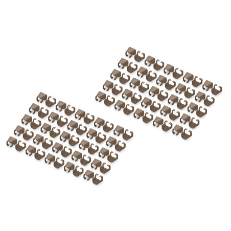 DIGITUS Clips de Couleur pour câbles Patch RJ45 - Organisation par Couleur des câbles réseau - 100 pièces - pour câbles LAN Cat
