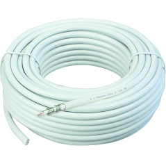 Schwaiger GmbH KOX13525 052 Sat Câble coaxial 135 DB 25 m Blanc