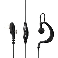 Midland MA-27M Crochet auricullaire Monophonique avec Fil Noir Casque et Micro - Casques et micros (avec Fil, Crochet auricullai