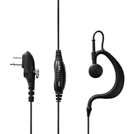 Midland MA-27M Crochet auricullaire Monophonique avec Fil Noir Casque et Micro - Casques et micros (avec Fil, Crochet auricullai