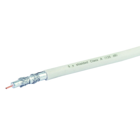 Schwaiger GmbH KOX13525 052 Sat Câble coaxial 135 DB 25 m Blanc