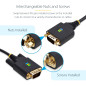 StarTech Câble Adaptateur USB vers Série de 2m, Rétention COM, FTDI, USB-A vers DB9 RS232, Voyants LED, Écrous à Vis DB9 Interch StarTech Câble Adaptateur USB vers Série de 2m, Rétention COM, FTDI, USB-A vers DB9 RS232, Voyants LED, Écrous à Vis DB9 Interch