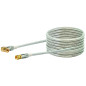 Schwaiger Câble Satellite à raccord coudé Angle à 90° Fiches F vers F 110 DB Blindage 4 Voies Écrou moleté plaqué Or Transparent Schwaiger Câble Satellite à raccord coudé Angle à 90° Fiches F vers F 110 DB Blindage 4 Voies Écrou moleté plaqué Or Transparent