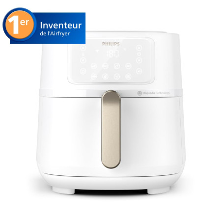 Philips Airfryer Série 5000 - Air fryer XXL 7,2L (1,4Kg), 6 portions, 16 modes de cuisson, Connecté Wifi, 90% de matières grasse