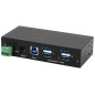 Exsys EX-1244HMS 4 Port USB 3.2 Gen 1 HUB Din-Rail Kit und Wand VIA VL813 Chipset Exsys EX-1244HMS 4 Port USB 3.2 Gen 1 HUB Din-Rail Kit und Wand VIA VL813 Chipset
