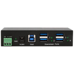 Exsys EX-1244HMS 4 Port USB 3.2 Gen 1 HUB Din-Rail Kit und Wand VIA VL813 Chipset