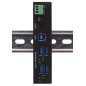 Exsys EX-1244HMS 4 Port USB 3.2 Gen 1 HUB Din-Rail Kit und Wand VIA VL813 Chipset Exsys EX-1244HMS 4 Port USB 3.2 Gen 1 HUB Din-Rail Kit und Wand VIA VL813 Chipset