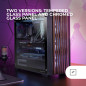 Mars Gaming MC-Wood, Boîtier PC ATX, Panneau Frontal en Bois, Fenêtre Latérale en Verre Trempé, Ventilateur FDB 120mm, Refroidis