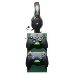 Numskull Casier de rangement gaming officiel Minecraft – Support pour 10 jeux/DVD, 4 manettes, casque et accessoires – Organiseu