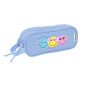 safta Smiley World Joyful - Trousse Double, Tissu Recyclable, Trousse pour Enfant, idéale pour Les Enfants d'âge Scolaire, Confo safta Smiley World Joyful - Trousse Double, Tissu Recyclable, Trousse pour Enfant, idéale pour Les Enfants d'âge Scolaire, Confo