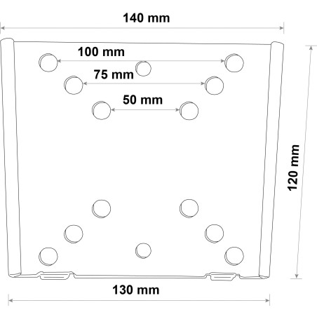 Schwaiger LWH1323511 Wandhalter für Fernseher 33-69 cm (13-27 Zoll) schwarz