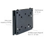 Schwaiger LWH1323511 Wandhalter für Fernseher 33-69 cm (13-27 Zoll) schwarz Schwaiger LWH1323511 Wandhalter für Fernseher 33-69 cm (13-27 Zoll) schwarz
