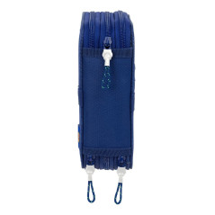 Safta F.C. BARCELONA NAVY BLUE - Trousse scolaire avec 37 outils inclus, trousse enfant, idéale pour les enfants de 5 à 14 ans, 