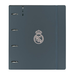 Safta Real Madrid 3ème équipe 24/25 - Classeur avec 4 anneaux de 35 mm, avec recharge, 100 feuilles A4, idéal pour enfants de di