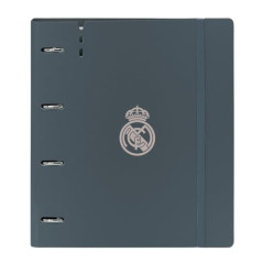 Safta Real Madrid 3ème équipe 24/25 - Classeur avec 4 anneaux de 35 mm, avec recharge, 100 feuilles A4, idéal pour enfants de di