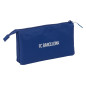 safta F.C. Barcelona Navy Blue Trousse Triple pour Enfant, idéale pour Les Enfants d'âge Scolaire, Confortable et Polyvalente, q safta F.C. Barcelona Navy Blue Trousse Triple pour Enfant, idéale pour Les Enfants d'âge Scolaire, Confortable et Polyvalente, q