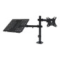 Support Universel de Bureau UK1420 pour écran 13″-32″ avec Support pour Ordinateur Portable de 15,6" Support Universel de Bureau UK1420 pour écran 13″-32″ avec Support pour Ordinateur Portable de 15,6"