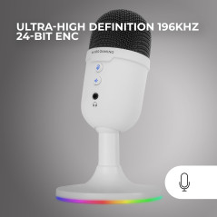Mars Gaming MMIC-CX, Microphone de Studio Professionnel, Design Compact ARGB, Haute Définition, Réduction Bruit ENC, Condensateu
