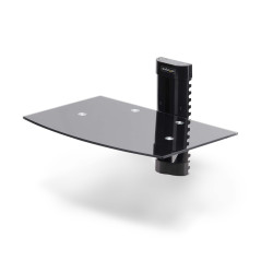 StarTech.com Étagère AV Murale Flottante, Support à Hauteur Ajustable pour sous Télévision, Support Mural pour TV