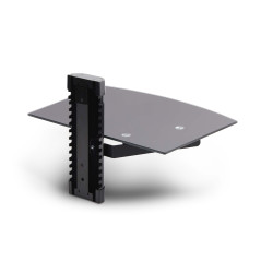 StarTech.com Étagère AV Murale Flottante, Support à Hauteur Ajustable pour sous Télévision, Support Mural pour TV