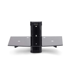 StarTech.com Étagère AV Murale Flottante, Support à Hauteur Ajustable pour sous Télévision, Support Mural pour TV