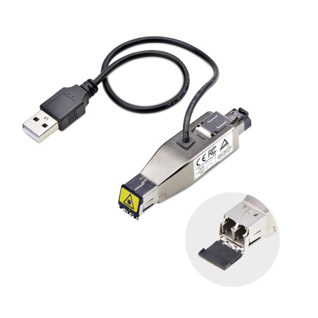 StarTech.com Convertisseur de Média Fibre Gigabit vers Ethernet RJ45, Optique Monomode 10km/Multimode 800m, TAA