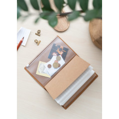 Grupo Erik CTBV018 - Ensemble Carnet de Voyage Harry Potter Serpentard - Carnet de Notes 2 en 1 - Notebook Simili Cuir