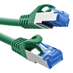 InLine® Câble patch 72603G Cat.6A, S/FTP, TPE (LSZH), CCA, PoE, LAN, Ethernet, câble réseau RJ45 Gigabit, vert, 3 m