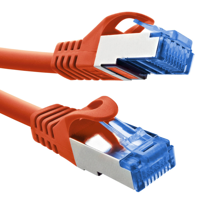 InLine® Câble patch Cat.6A, S/FTP, TPE (LSZH), CCA, PoE, LAN, Ethernet, câble réseau RJ45 Gigabit, rouge, 3 m, 72603R InLine® Câble patch Cat.6A, S/FTP, TPE (LSZH), CCA, PoE, LAN, Ethernet, câble réseau RJ45 Gigabit, rouge, 3 m, 72603R