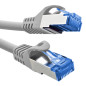 InLine Câble patch 726014 Cat.6A, S/FTP, TPE (LSZH), CCA, PoE, LAN, Ethernet, câble réseau RJ45 Gigabit, gris, 1,5 m InLine Câble patch 726014 Cat.6A, S/FTP, TPE (LSZH), CCA, PoE, LAN, Ethernet, câble réseau RJ45 Gigabit, gris, 1,5 m