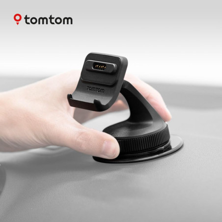 TomTom Chargeur et Support de Fixation magnétique alimenté, Compatible avec Certains modèles de GPS avec écran 7" et Port USB-C