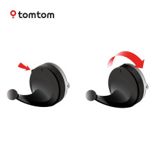 TomTom Chargeur et Support de Fixation magnétique alimenté, Compatible avec Certains modèles de GPS avec écran 7" et Port USB-C 