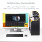 StarTech.com Câble DisplayPort 2.1 de 1m, Câble DP DP80 Certifié VESA avec UHBR20/HDR/DSC 1.2a/HDCP 2.2, 16K/8K 60Hz, 80Gbps StarTech.com Câble DisplayPort 2.1 de 1m, Câble DP DP80 Certifié VESA avec UHBR20/HDR/DSC 1.2a/HDCP 2.2, 16K/8K 60Hz, 80Gbps