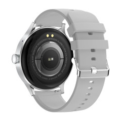 Cool Smartwatch Iris Silicone Gris (Amoled, Appels, Santé, Sport), Gris, Grande