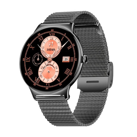 Cool Smartwatch Ultrathin + 2 Bracelets (MoLED, appels, Ultra-Fin), Noir, Grande