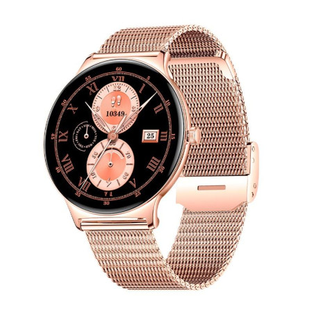 Cool Ultrathin Reloj Smartwatch (AMOLED Llamadas Salud Deporte) Rose + 2 Correas