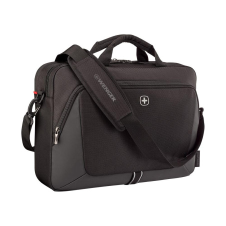 Wenger, XE Brief 16, 16" Laptop Briefcase with Tablet Pocket, Black, Rouge (Digital Red), 15,6", Décontracté