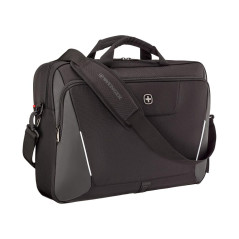 Wenger, XE Brief 17, 17" Laptop Briefcase with Tablet Pocket, Black, Rouge (Digital Red), 15,6", Décontracté