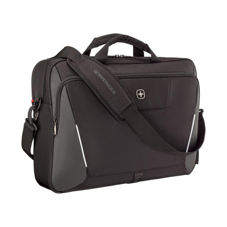 Wenger, XE Brief 17, 17" Laptop Briefcase with Tablet Pocket, Black, Rouge (Digital Red), 15,6", Décontracté