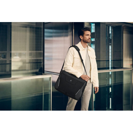 Wenger, XE Brief 17, 17" Laptop Briefcase with Tablet Pocket, Black, Rouge (Digital Red), 15,6", Décontracté