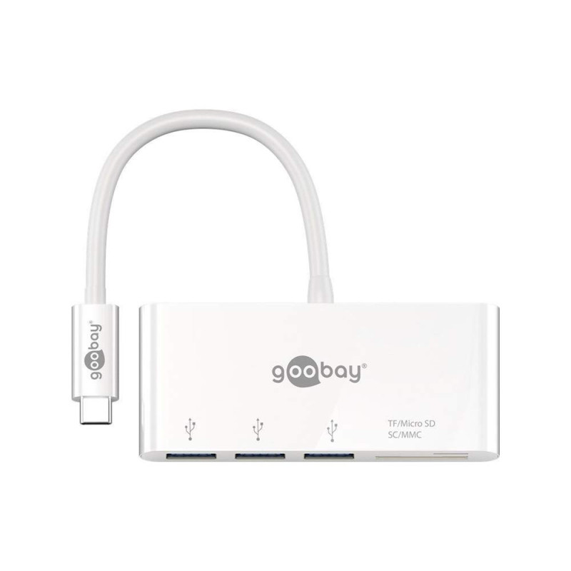 goobay 62097 Adaptateur USB-C Multiport Lecteur de Carte goobay 62097 Adaptateur USB-C Multiport Lecteur de Carte