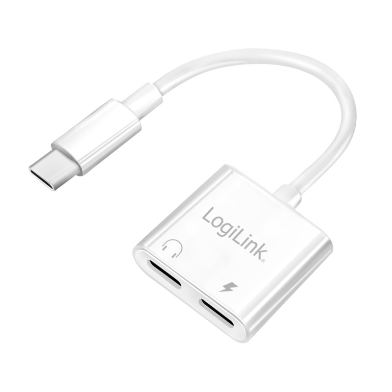 Logilink UA0433 - Adaptateur USB-C avec Port de Charge PD (PowerDelivery) Max. 60 W, Utiliser des écouteurs Tout en chargeant Le Logilink UA0433 - Adaptateur USB-C avec Port de Charge PD (PowerDelivery) Max. 60 W, Utiliser des écouteurs Tout en chargeant Le