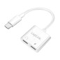 Logilink UA0433 - Adaptateur USB-C avec Port de Charge PD (PowerDelivery) Max. 60 W, Utiliser des écouteurs Tout en chargeant Le Logilink UA0433 - Adaptateur USB-C avec Port de Charge PD (PowerDelivery) Max. 60 W, Utiliser des écouteurs Tout en chargeant Le