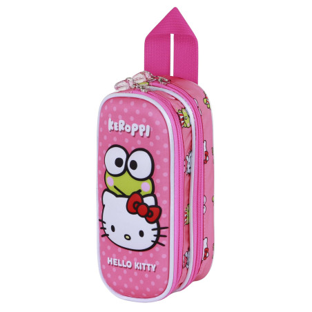 Karactermania Sanrio Hello Kitty Funny-Trousse 3D Double, Rose, 22 x 10 cm