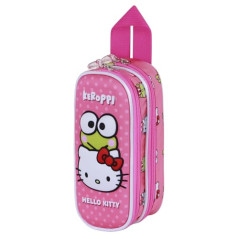 Karactermania Sanrio Hello Kitty Funny-Trousse 3D Double, Rose, 22 x 10 cm