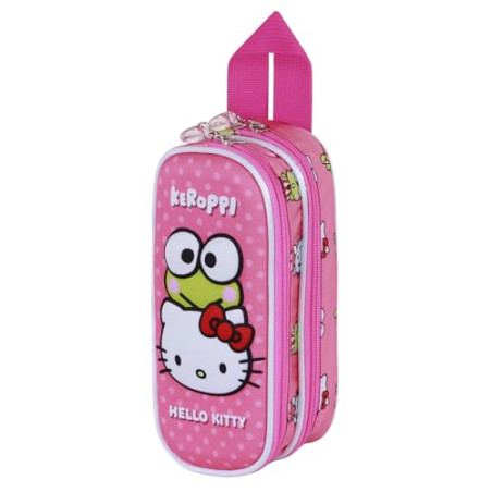 Karactermania Sanrio Hello Kitty Funny-Trousse 3D Double, Rose, 22 x 10 cm
